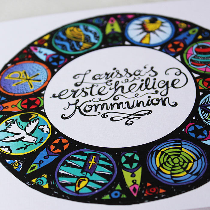 Karte Gestaltung Kommunion