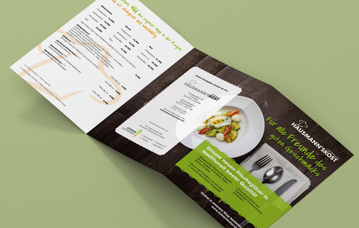 graphicdesign z fold flyer