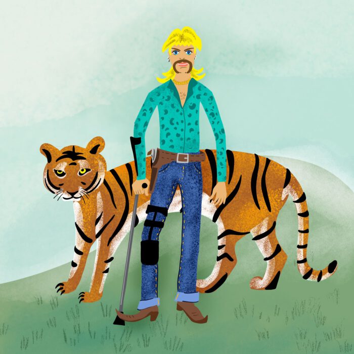 Tiger King Illustration Meme Joe Exotic