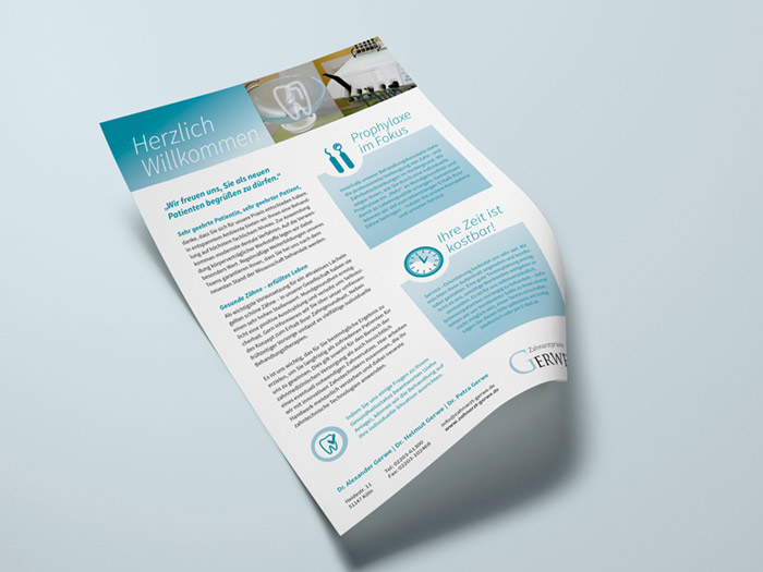 Flyerdesign Zahnarzt Pulheim